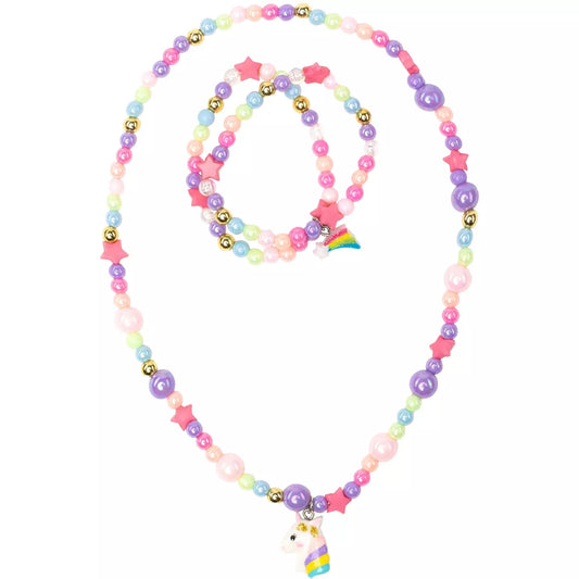 Great Pretenders Cheerful Starry Unicorn Necklace and Bracelet