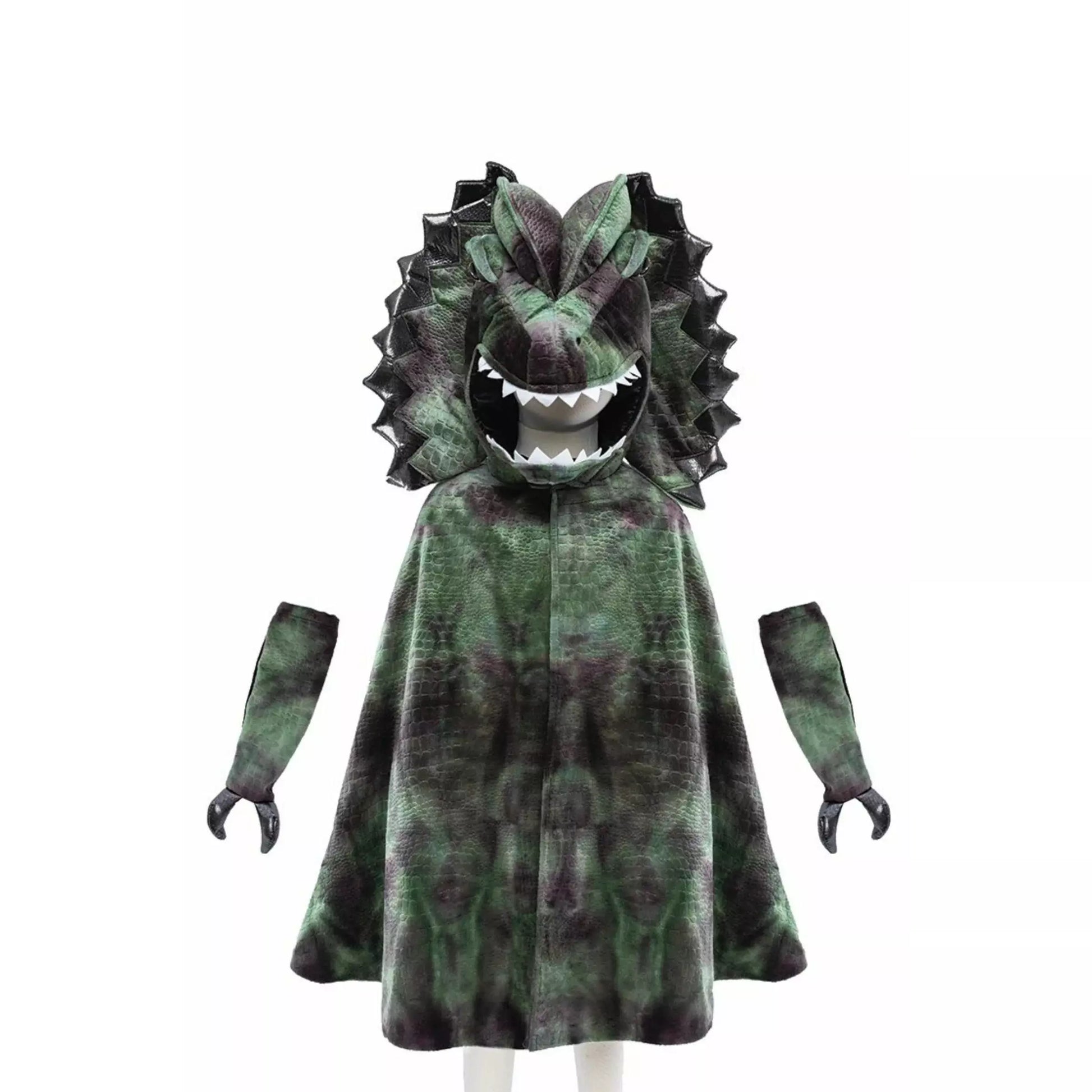 Great Pretenders Grandasaurus Dilophosaurus Dinosaur Cape with Claws Size 4 - 6