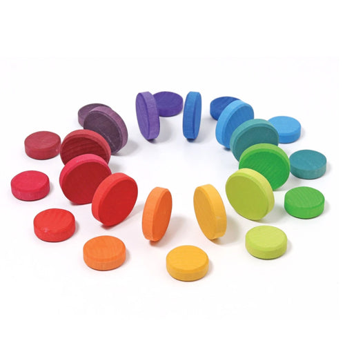 Grimm's Rainbow Coins 24 Pieces