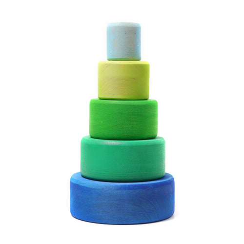 Grimm's Small Stacking Bowls - Oceanblue