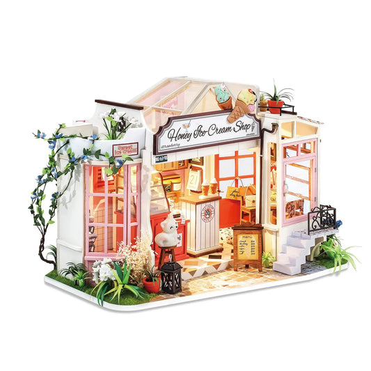 Hands Craft DIY Miniature House Honey Ice-cream Shop