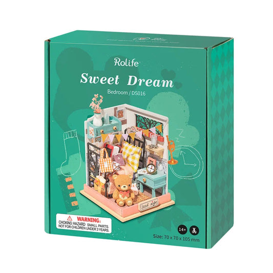 Hands Craft DIY Miniature House Kit Sweet Dream Bedroom