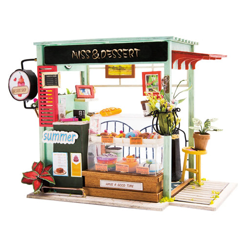 Hands Craft DIY Miniature Dollhouse Kit Ice Cream Station