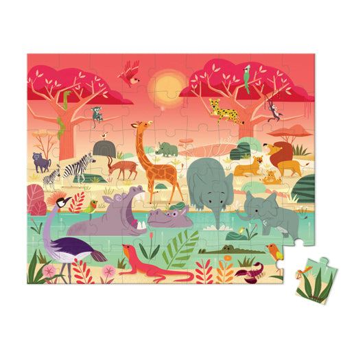 Janod Animal Reserve 54 Piece Puzzle