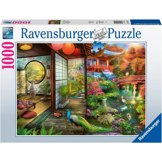 Ravensburger Japanese Garden Teahouse 1000 Piece Puzzle