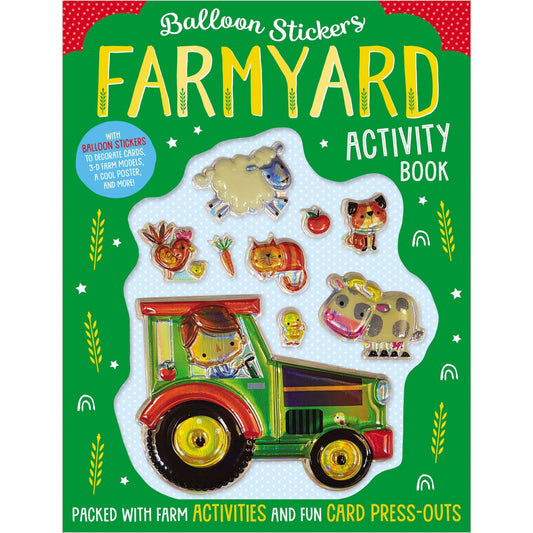 Make Believe Ideas Books Balloon Stickers Activity Book - Farmyard