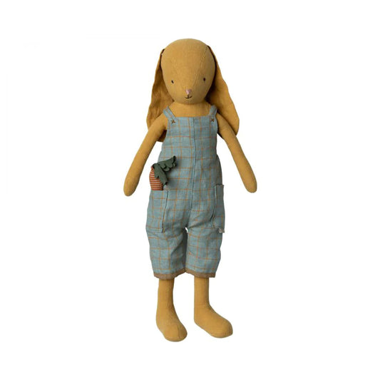 Maileg Bunny - Size 3 - Dusty Yellow in Overalls