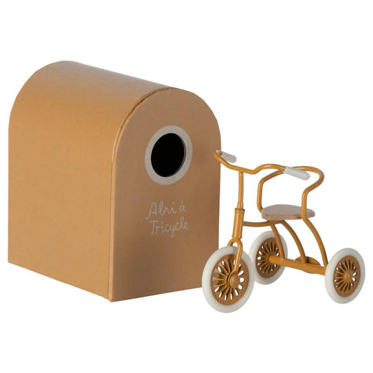 Maileg Mouse Abri a Tricycle - Ocher