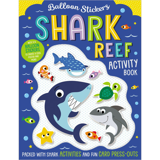 Make Believe Ideas Books Balloon Stickers Activity Book - Shark Reef
