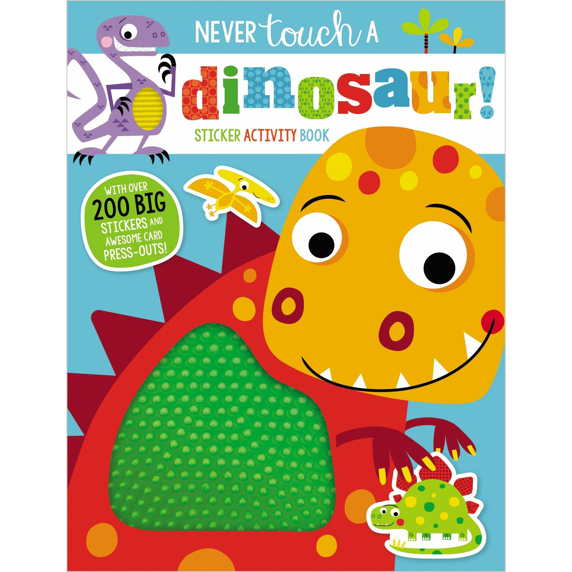 Make Believe Ideas Books Never Touch a Dinosaur Sticker Activity Book