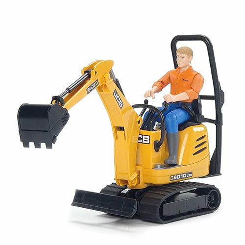 Bruder JCB Micro Excavator 8010 CTS with Worker