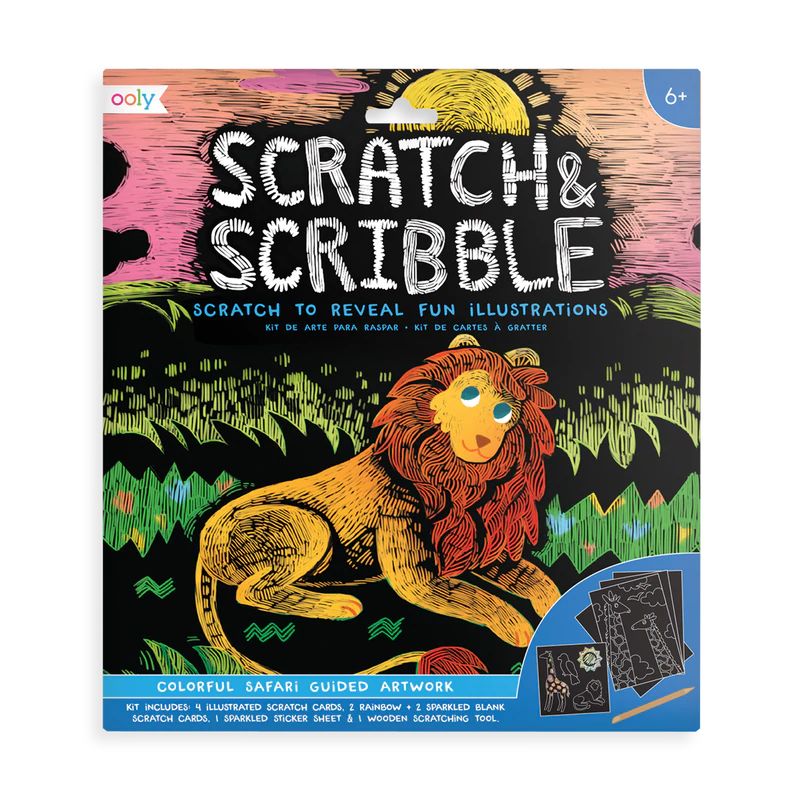 Ooly Scratch and Scribble Colourful Safari