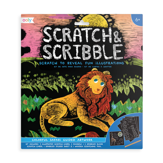 Ooly Scratch and Scribble Colourful Safari
