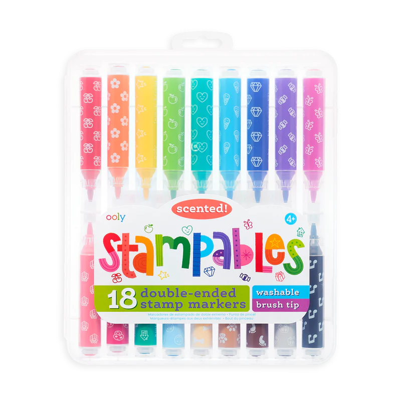 Ooly Stampables Double Ended Markers - Set of 18