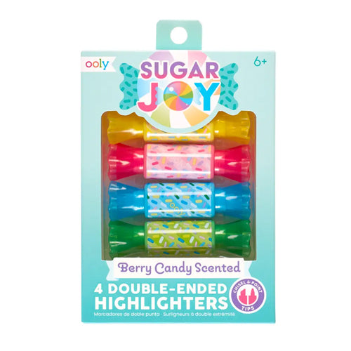 Ooly Sugar Joy Double Ended Highlighters Berry Candy Scented