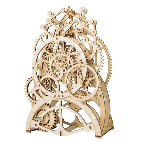 Hands Craft DIY Wooden 3D Pendulum Clock