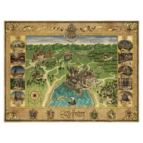 Ravensburger Harry Potter Hogwarts Map 1500 Piece Puzzle