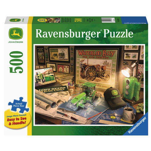 Ravensburger John Deere Work Desk 500 Piece Puzzle