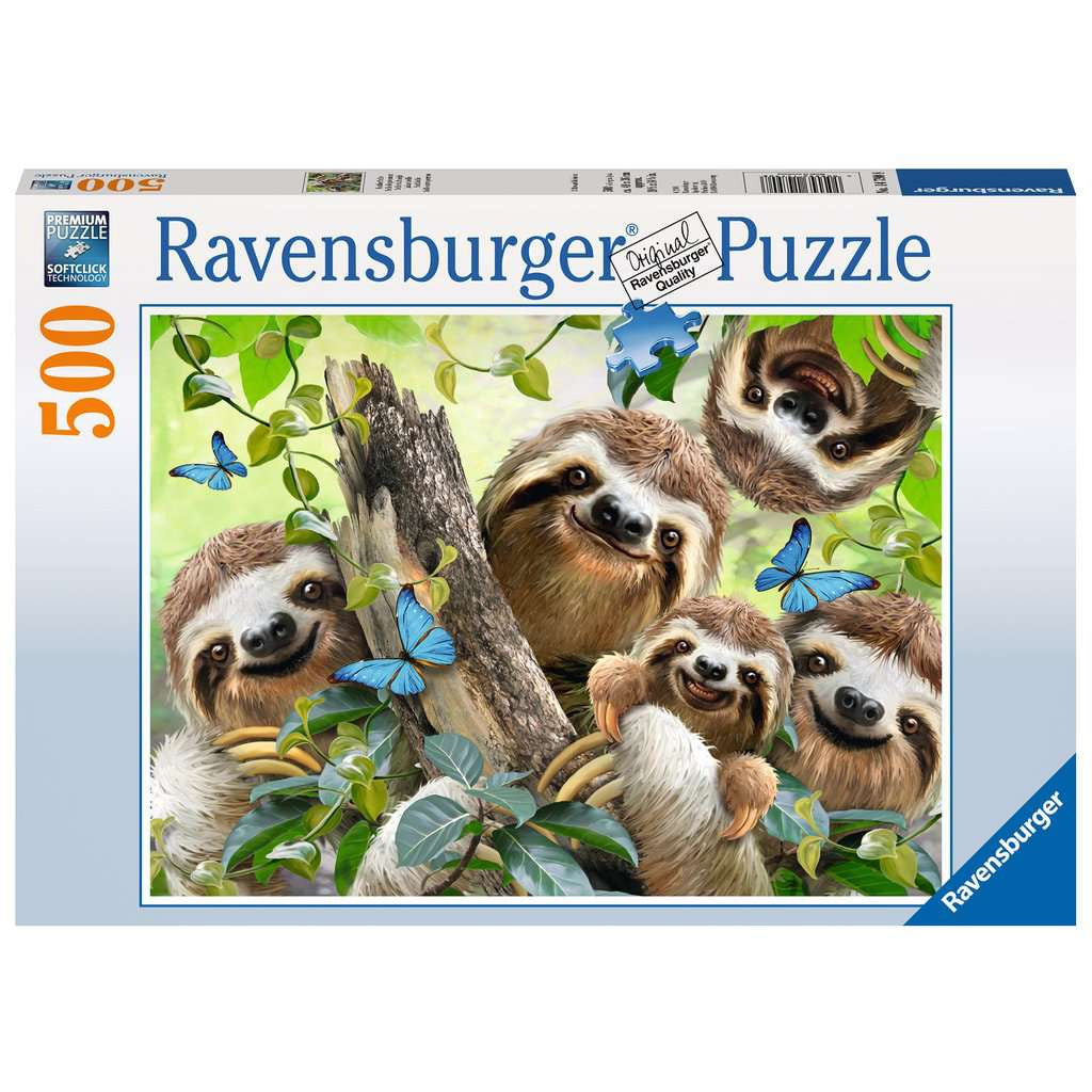 Ravensburger Sloth Selfie 500 Piece Puzzle