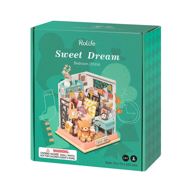 Rolife DIY Miniature House Kit Sweet Dream Bedroom