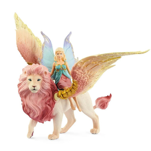 Schleich Bayala Fairy in Flight on Winged Lion 70714