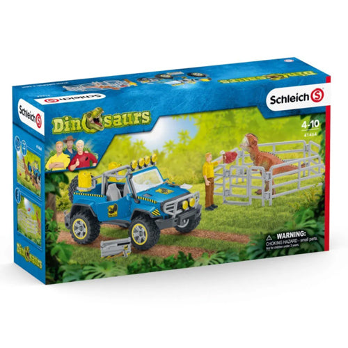 Schleich Dinosaurs Off-Road Vehicle with Dino Outpost 41464