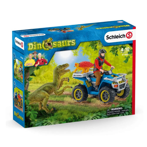 Schleich Dinosaurs Quad Escape from Velociraptor 41466