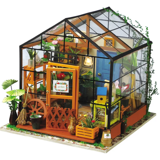 DIY Miniature Dollhouse Crafting Kit Cathy's Flower House