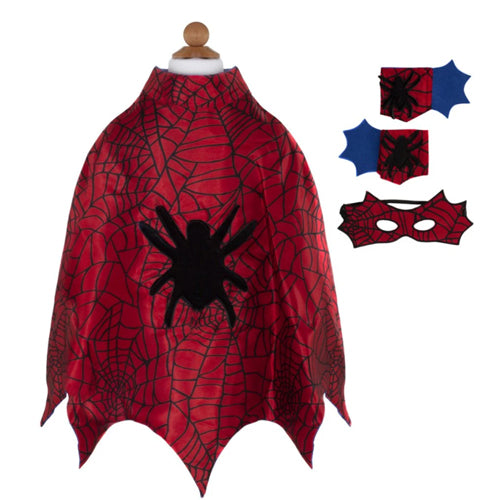 Great Pretenders Spider Cape Set Size 3-4