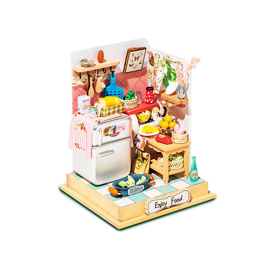 Hands Craft DIY Miniature House Kit Taste Life Kitchen