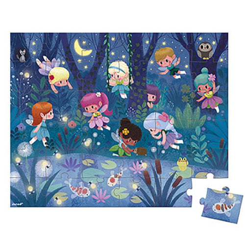 Janod Fairies and Waterlilies 36 Piece Puzzle