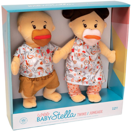 Manhattan Toy Co Wee Baby Stella Twins Peach